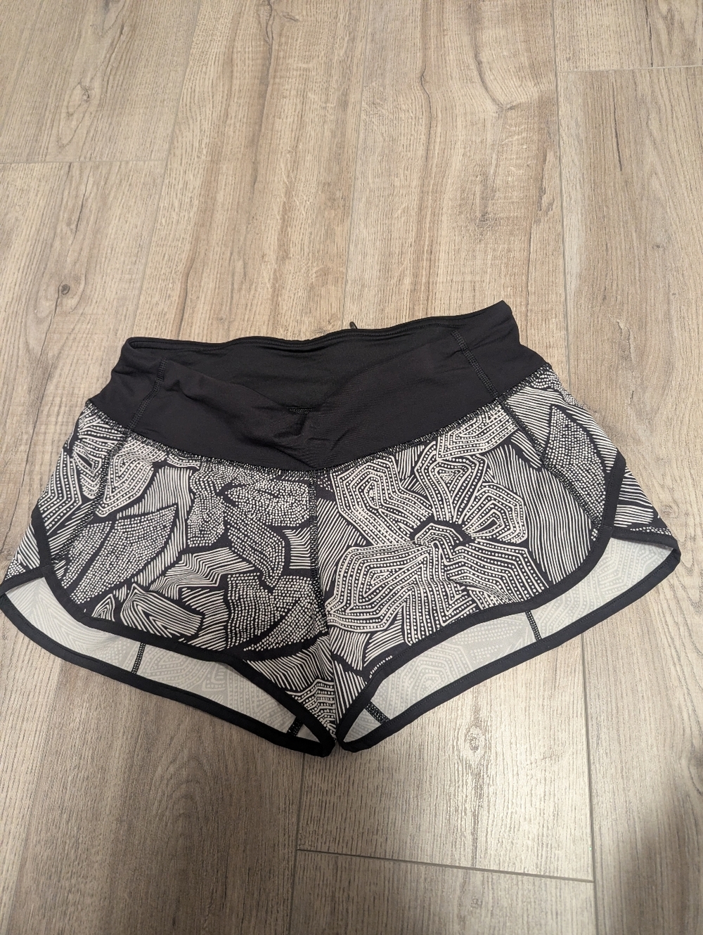 lululemon athletica Black & White Athletic Shorts